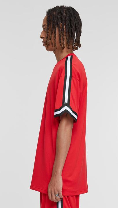 Actual product image Urban Classics Oversized Stripes Mesh Tee - 5280 (XL)