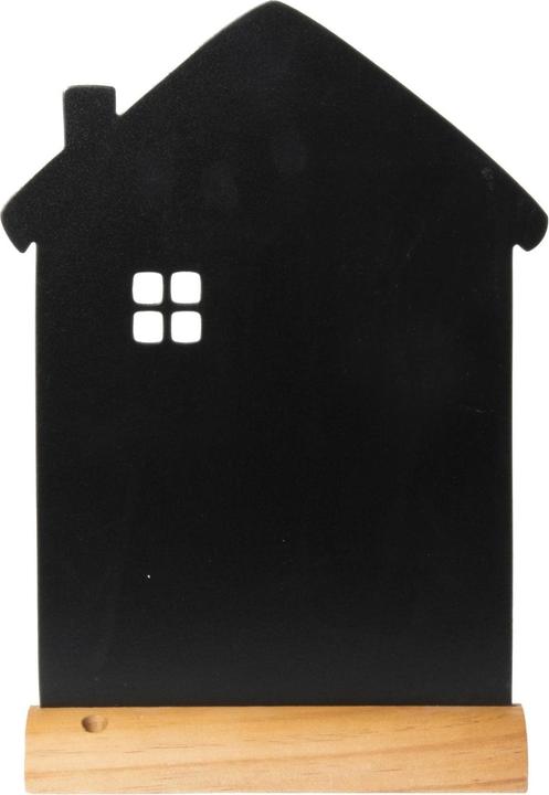 Securit Tableau à craies de table Silhouette Maison (Tableau noir, 21 x 33 cm)