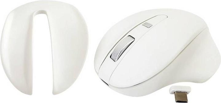Produktbild Matias M20DCW Ergonomische Maus Kabellos Optisch Weiss 4 Tasten 1000 dpi, 1600 (Kabellos)