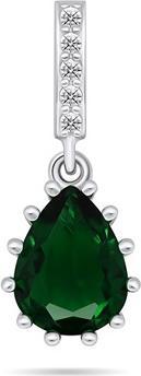 Brilio Silver - Sparkling silver pendant with zircons PT59WG