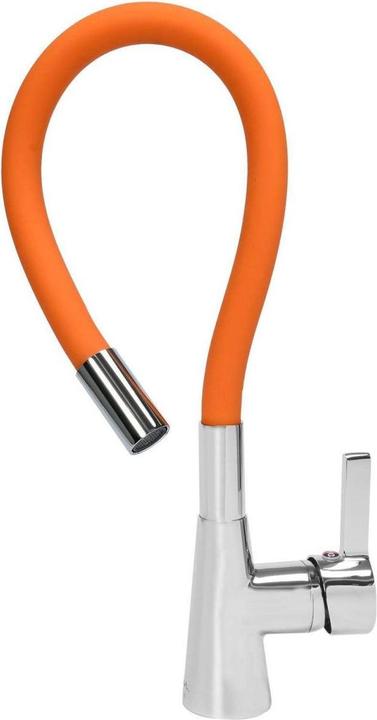 Produktbild Fala Spültisch Einhebel Küchenarmatur flexibel in orange Wasserhahn