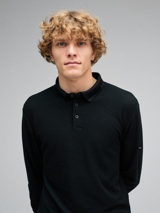 Actual product image Mover Plastic Free Sportswear Long Sleeve Merino Polo (L)