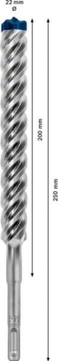 Produktbild Bosch Professional Zubehör EXPERT SDS plus-7X Hammerbohrer, 22 x 200 x 250 mm (4-22 Millimeter)