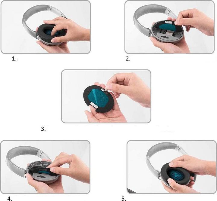 Actual product image Apfelkiste Replacement ear cushion (QuietComfort 15, QuietComfort 2, QuietComfort 25, QuietComfort 35)