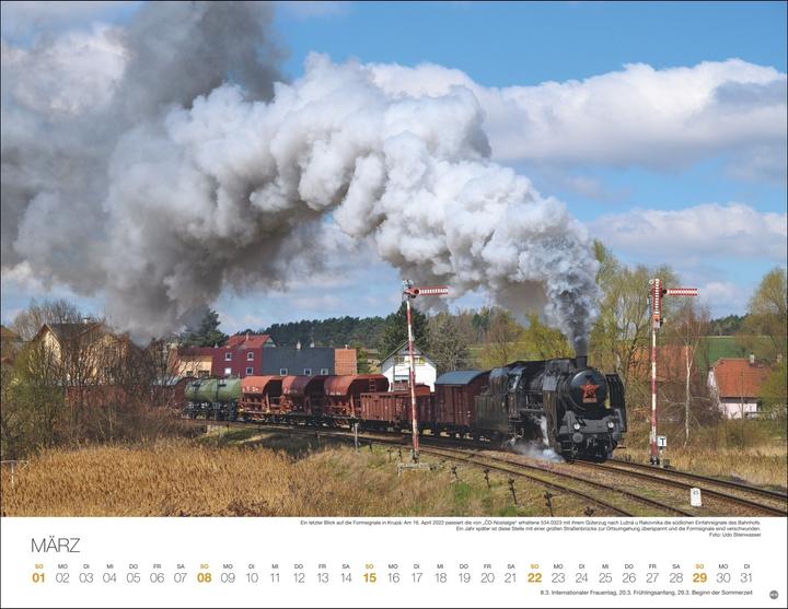 Produktbild Feurige Dampfloks Posterkalender 2026 (44 x 34 cm, Harter Einband, Deutsch)