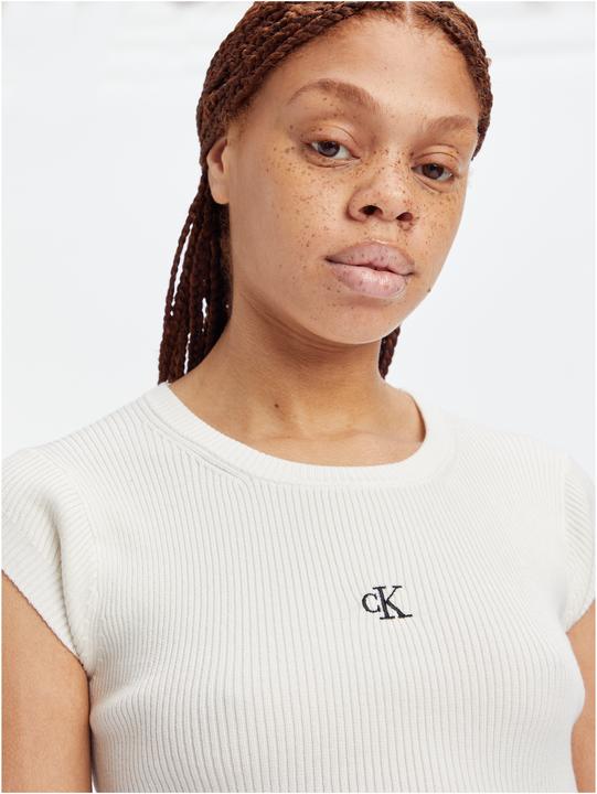 Actual product image Calvin Klein Jeans Open Back Tied Knitted Crop Top - 123149 (L)