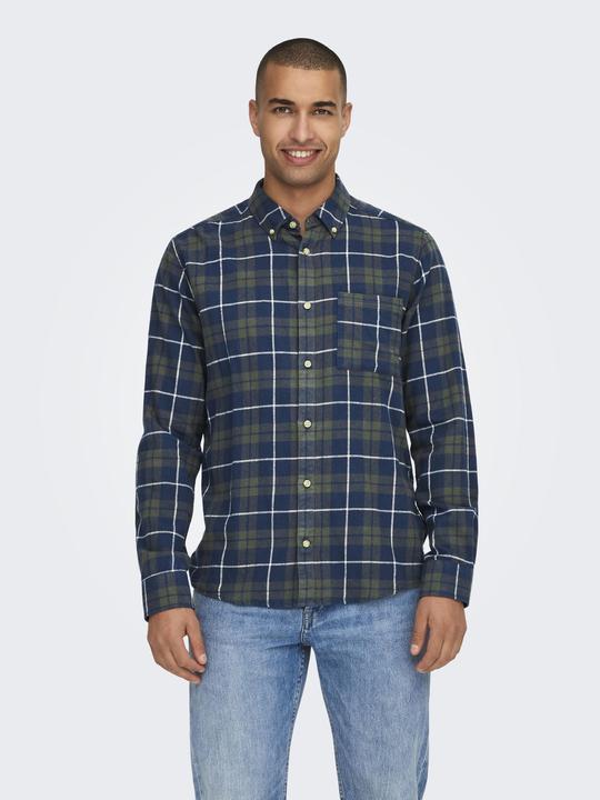 Produktbild Only & Sons Onsral Ls Slim Check Shirt (L)