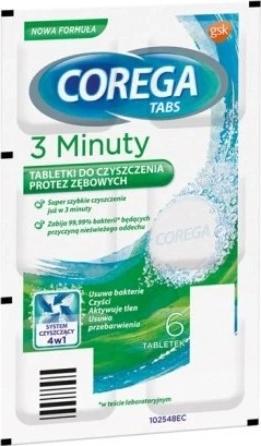 Produktbild Corega Tabs Cleaning Tablets In Prosthes 6 Tablets (Körperlotion)