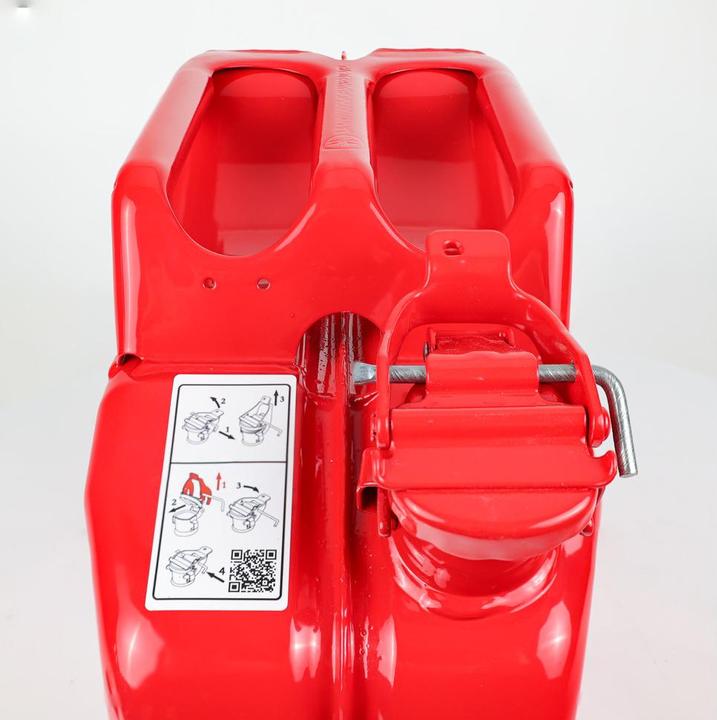Actual product image Dönges Stahlblech-Benzinkanister, 10 l, rot