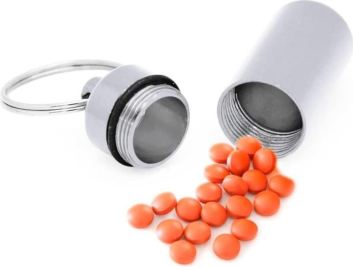 Actual product image ASMI Great pillbox with key ring