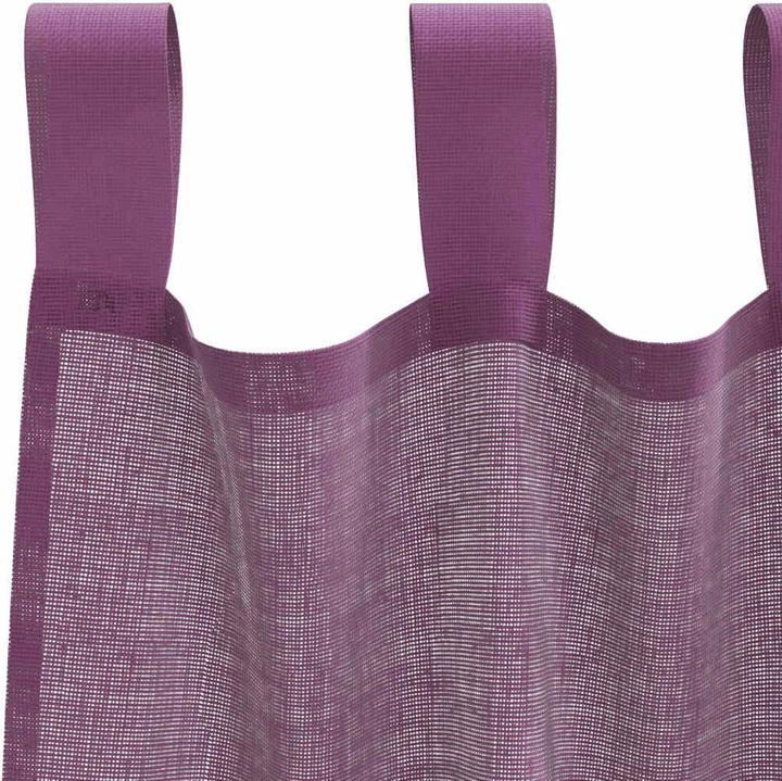 Produktbild VidaXL Voile Vorhänge mit Stangentaschen 2 Stk. Lila (140 x 225 cm)