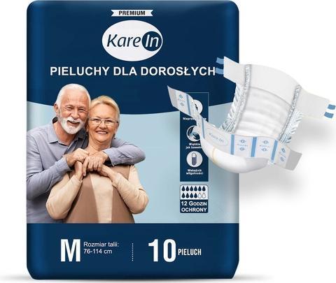 Produktbild KareIn 10 Stück. - Windeln Für Erwachsene (Bis Zu 12 Stunden Schutz) - Premium XL
