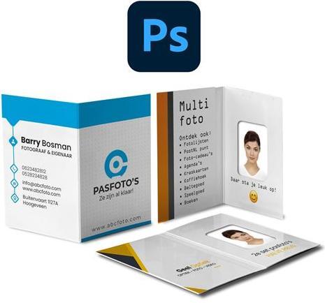 Produktbild Benel Passbilder Mappe Weiss mit Bild 1000 St. (1000 x)