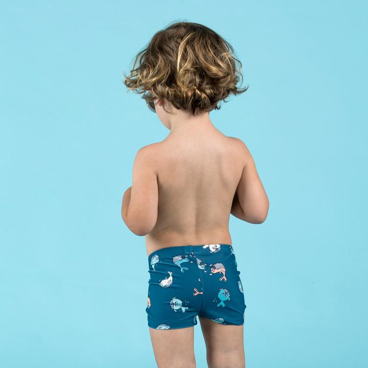 Produktbild Nabaiji Badehose Boxer Baby/Kinder - Wal dunkelblau (76, 78)