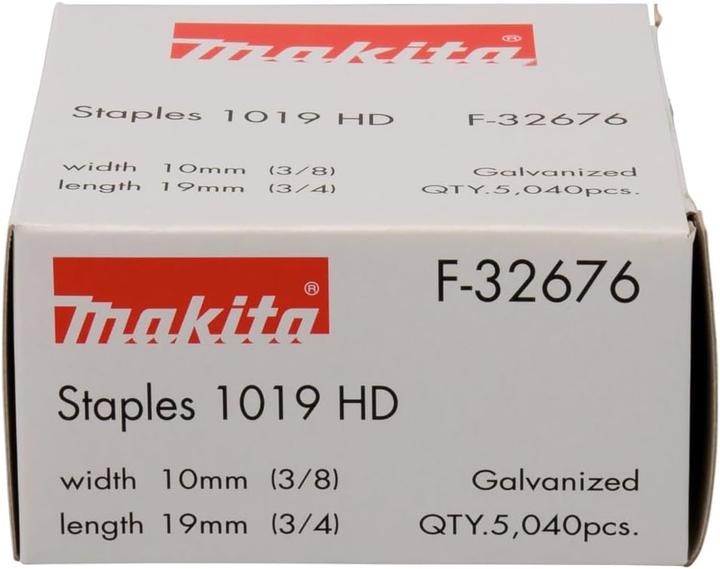 Nährwerte und Zutaten Makita 19mm Klammern galvanisiert für Akku Tacker