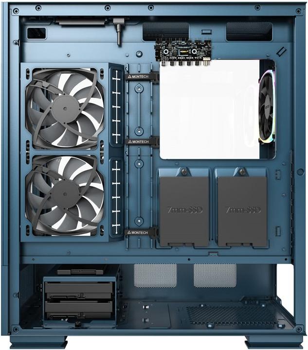 Actual product image Montech SKY TWO, Midi Tower - blue (ATX, Mini-ITX, mATX)