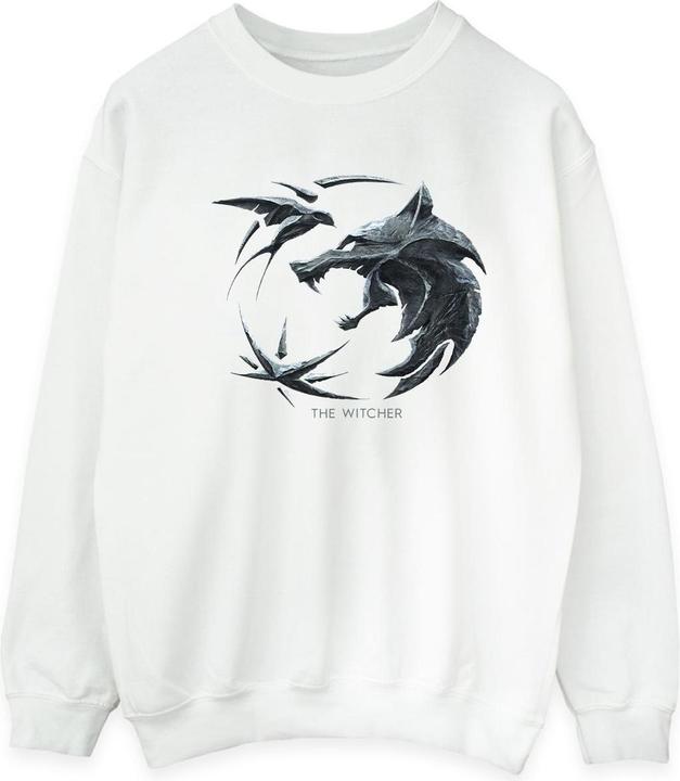 Netflix The Witcher Wolf Logo Sweatshirt (S)