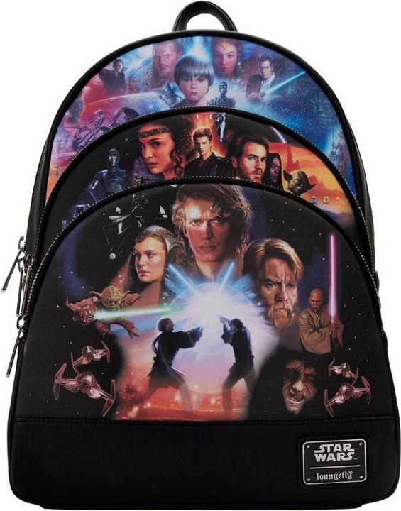 Actual product image Loungefly Star Wars Prequel Trilogy Rucksack 34cm
