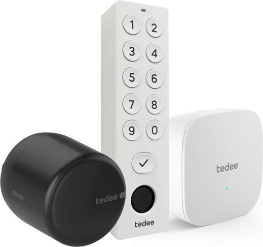 Immagine prodotto Tedee Go 2 mit Bridge und Keypad Pro (Impronta, Bluetooth, Combinazione numerica elettronica, Smartphone)