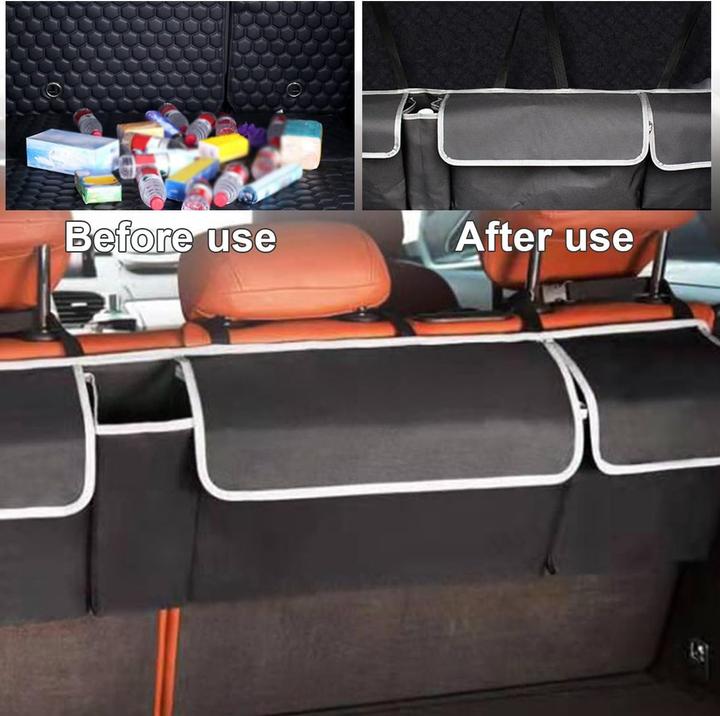 Produktbild König Design Auto Kofferraumtasche Aufbewahrung KFZ Rücksitz Zubehör Tasche Organizer Hänge