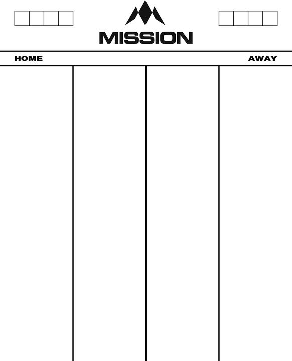 Produktbild Mission Scoreboard 501 Weiss - 50x40cm (50 x 40 cm)
