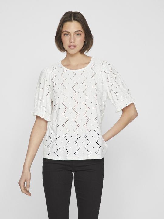 Actual product image Vila Round neck top with short sleeves (L)