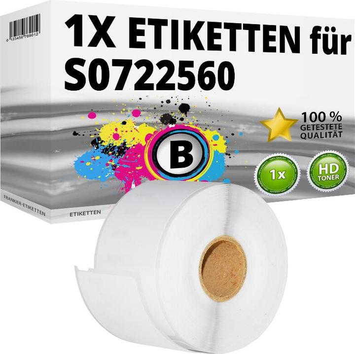 Actual product image Druckfuxx Etiketten für Dymo 11356 Labelwriter 310 320 330 400 SE 450 Twin Turbo