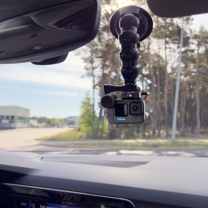 Image du produit Hurtel GoPro suction cup holder for GoPro, DJI, Insta360, SJCam, Eken sports cameras + smartphone adapter ( (SJ4000, SJ5000, Insta360 One R, DJI Osmo Action, One RS, M20)