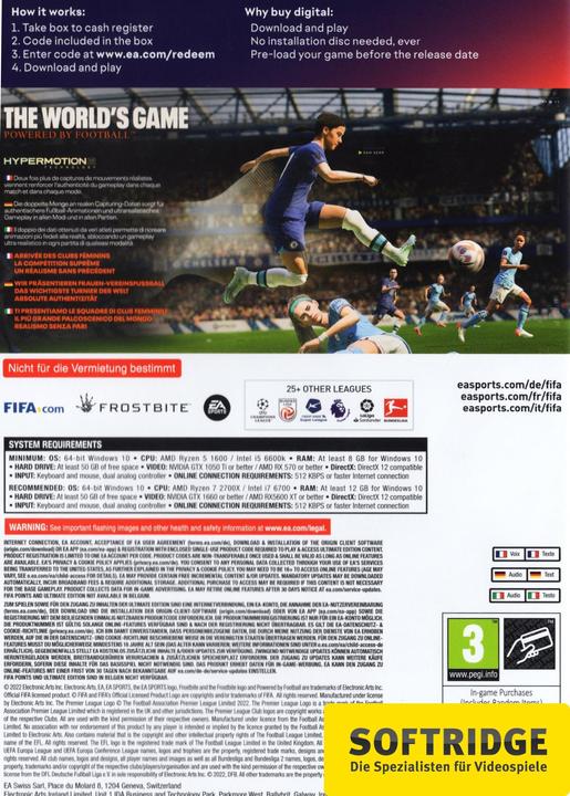 Actual product image EA Games FIFA 23 (PC, DE)