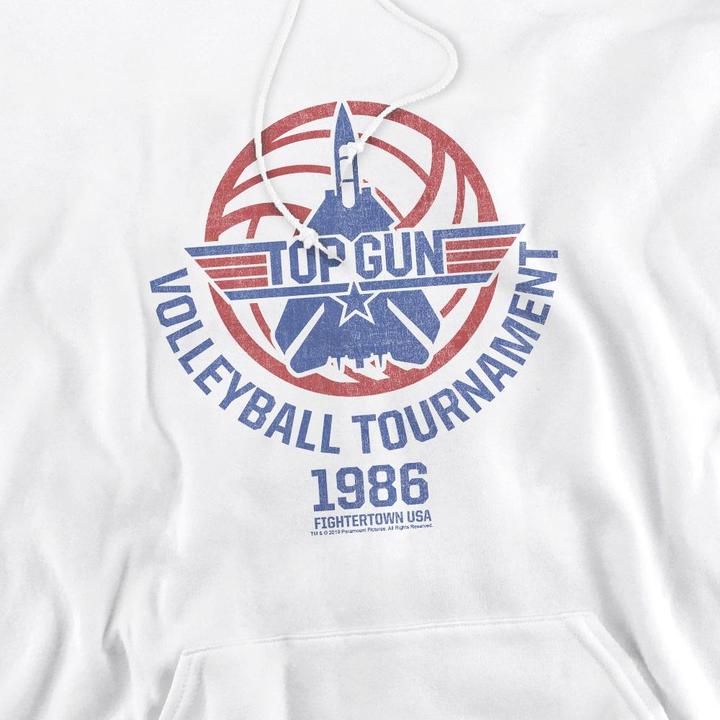 Immagine prodotto Top Gun Volleyball Tournament Felpa con Cappuccio Uomo (XXL)