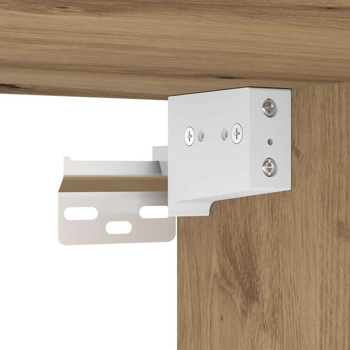Image du produit VidaXL Meubles TV muraux avec lampes LED 2 pcs. Chêne Artisan Meuble TV suspendu