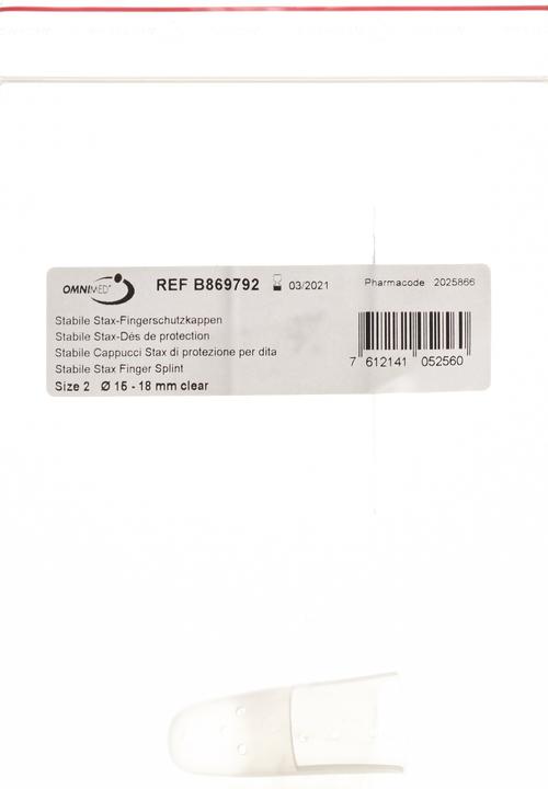 Produktbild Omnimed Stax-Fingerschutzkappen perforiert transparent (2)