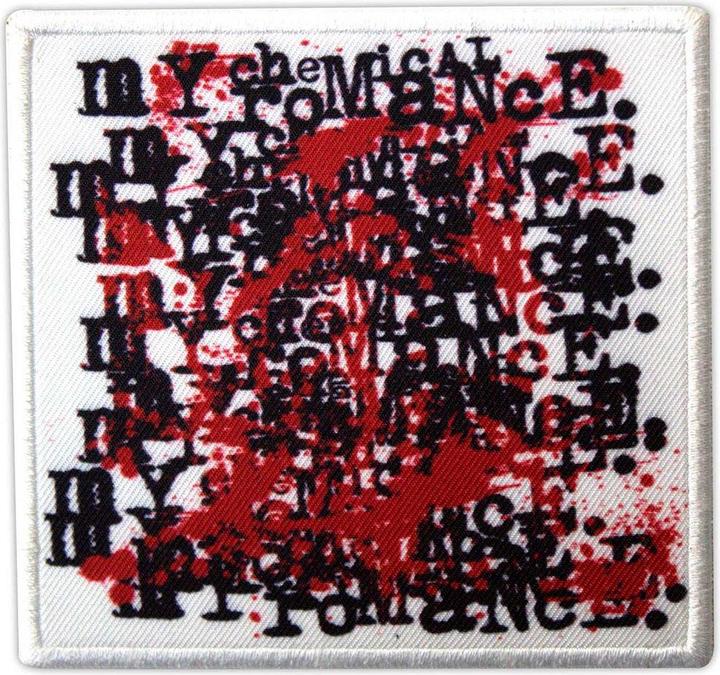 Actual product image My Chemical Romance Three Cheers For Sweet Revenge Repeat Logo Iron On Patch