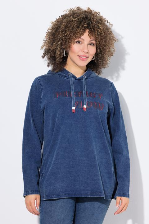 Produktbild Ulla Popken Hoodie, Stickerei, Kapuze, Taschen, Langarm (54)
