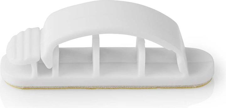 Immagine prodotto Nedis Gestione dei cavi Clip bloccate 3 pezzi in silicone 55 mm Bianco