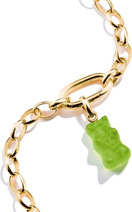 Immagine prodotto Thomas Sabo Charm-Goldbären-Anhänger in Grün Connect vergoldet (Argento 925, Vetro)