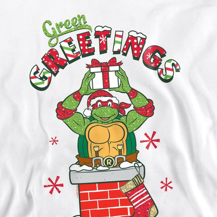 Immagine prodotto Teenage Mutant NT Green Greetings Felpa Scena di Natale Adulto Unisex (S)