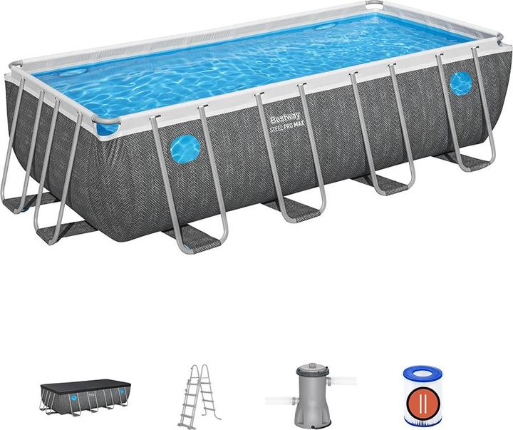 Produktbild Bestway Steel Pro Max RectangularPool488x244x122 (488 x 244 x 122 cm)