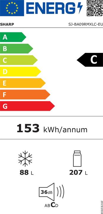 Energie-Label Sharp SJ-BA09RMXLC-EU (294 l)