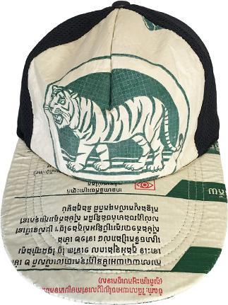Image du produit Bekos Upcycling - porte-monnaie pratique en sacs de ciment recyclés green Tiger