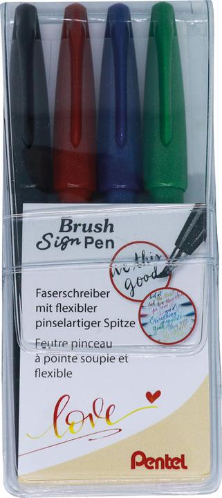 Produktbild Pentel Brush Sign Pen, Faserschreiber (Mehrfarbig, 1 x)