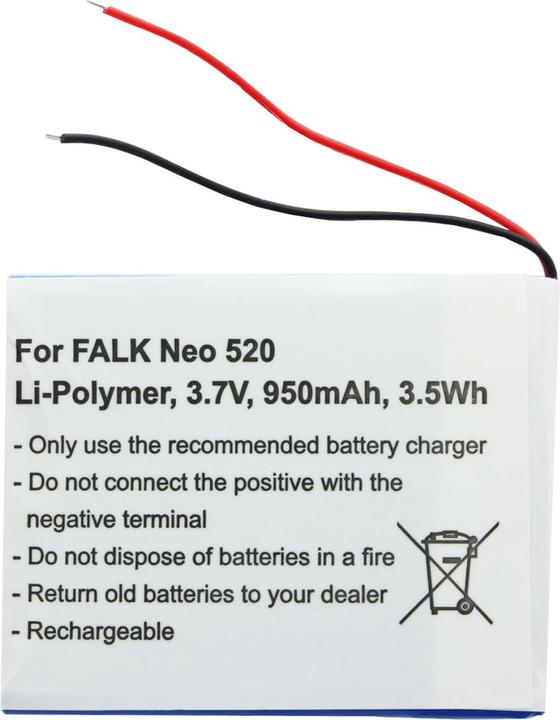 Actual product image AccuCell Akku Falk Neo 520, Neo 520LMU Akku SR404255