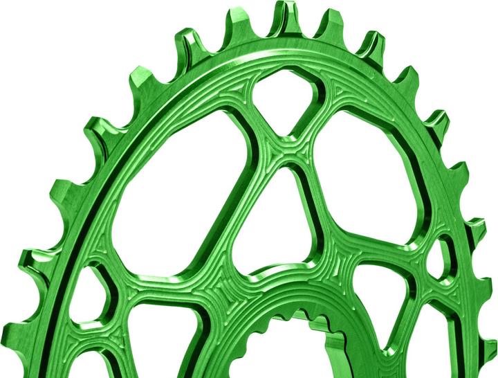 Image du produit AbsoluteBLACK aBLACK MTB OVAL Cannondale Hollowgram direct mount N/W chainring VERT VERT (34)