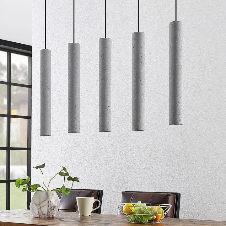Image du produit Lindby Concretto 5 Lampe à suspendre Concrete (GU10)