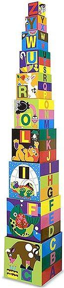 Image du produit Melissa & Doug Cubes à empiler - alphabet anglais