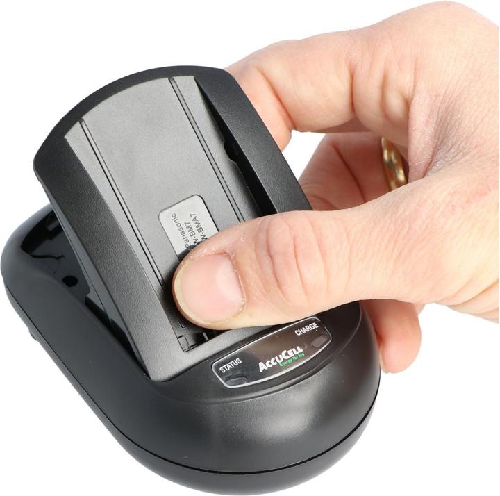 Actual product image AccuCell Schnell-Ladegerät passend für Panasonic HDC-SD1 (Camera battery charger)