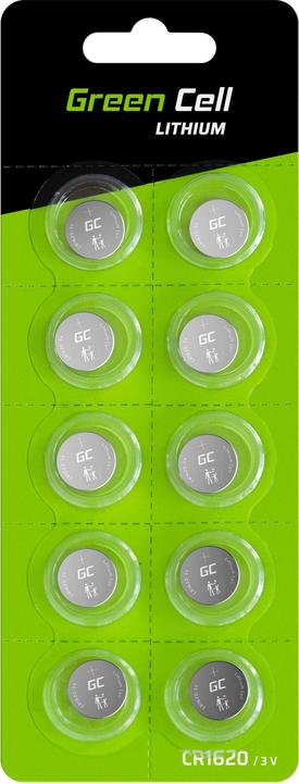 Actual product image GreenCell 5x Lithium CR1620 3V 70mAh Batteries - Battery - CR1620 (1 pcs., CR1620, 70 mAh)