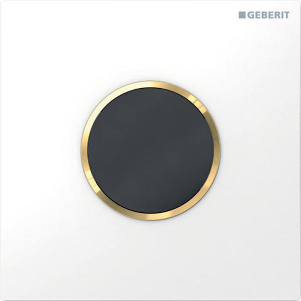 Produktbild Geberit Urinalsteuerung HyTronic Sigma 10 berhrungslos Infrarot Batteriebetrieb wei/gold 116.035.