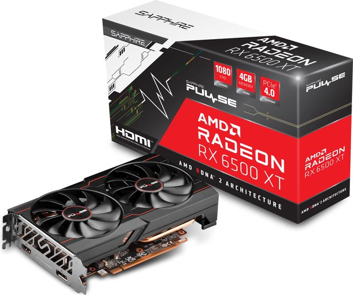 Actual product image Sapphire Pulse Radeon RX 6500 XT OC (4 GB)