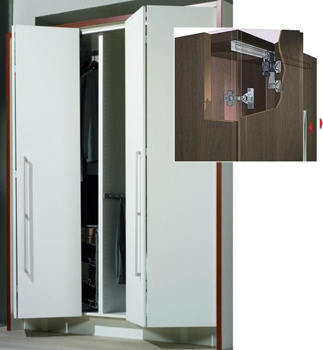 Actual product image Hettich Complete set folding sliding door hardware Wing Line 77, Forsli